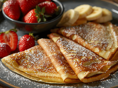 Crêpes fourrées Nutella-banane : Recette facile et savoureuse