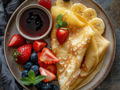 Crêpes françaises fines traditionnelles : Recette facile et authentique