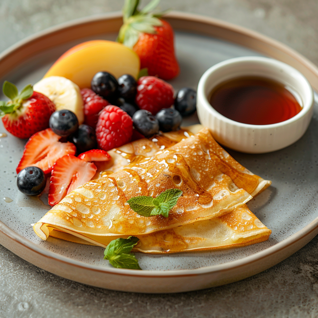 Crêpes françaises fines traditionnelles