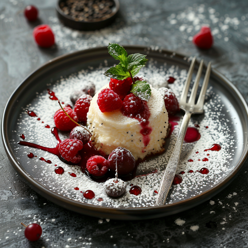 Entremet vanille‑fruits rouges