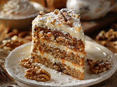 Gâteau aux carottes et noix : Recette facile et savoureuse