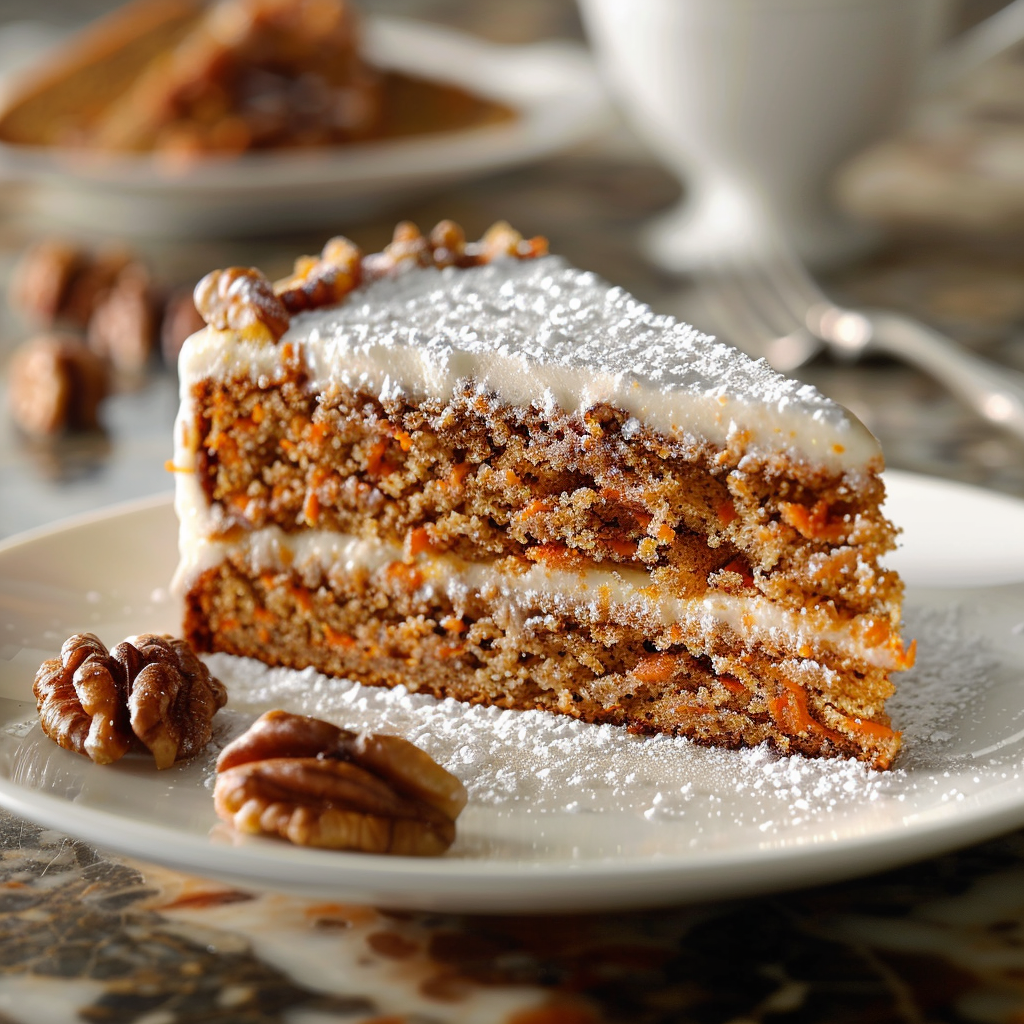 Gâteau aux carottes et noix