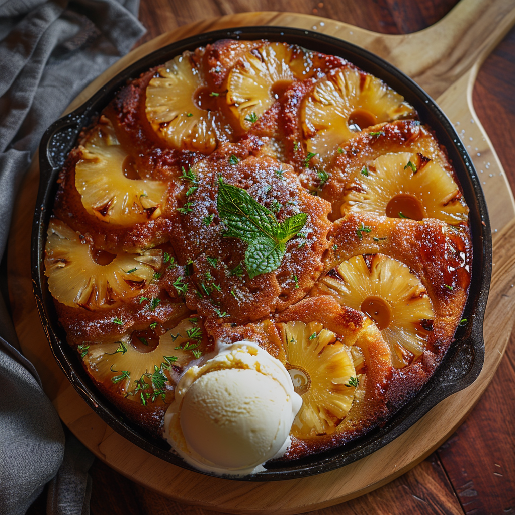 Gâteau renversé à l’ananas : Recette facile et savoureuse 2 Gâteau renversé à l’ananas
