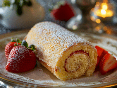 Gâteau roulé à la vanille : Recette facile et savoureuse