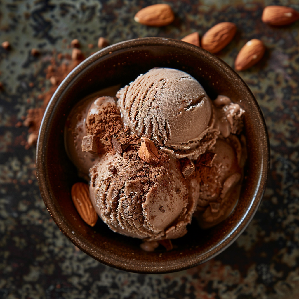 Glace au chocolat intense