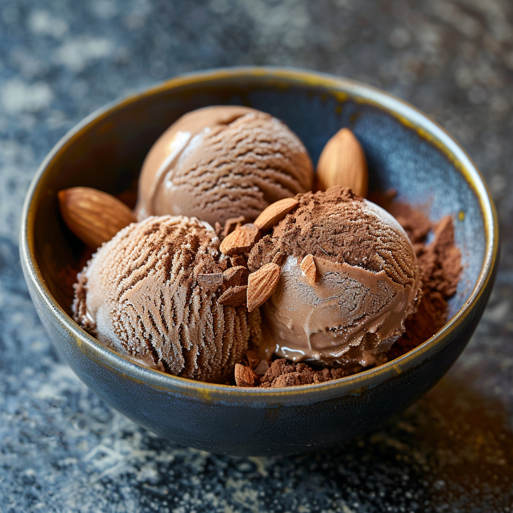 Glace au chocolat intense