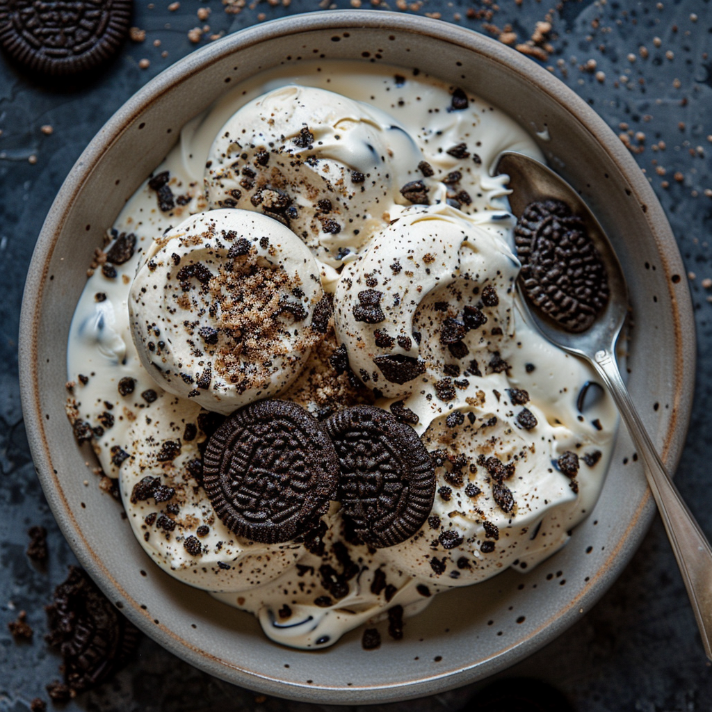 Glace Cookies & Cream Maison : Recette Facile et Savoureuse 3 Glace cookies & cream maison