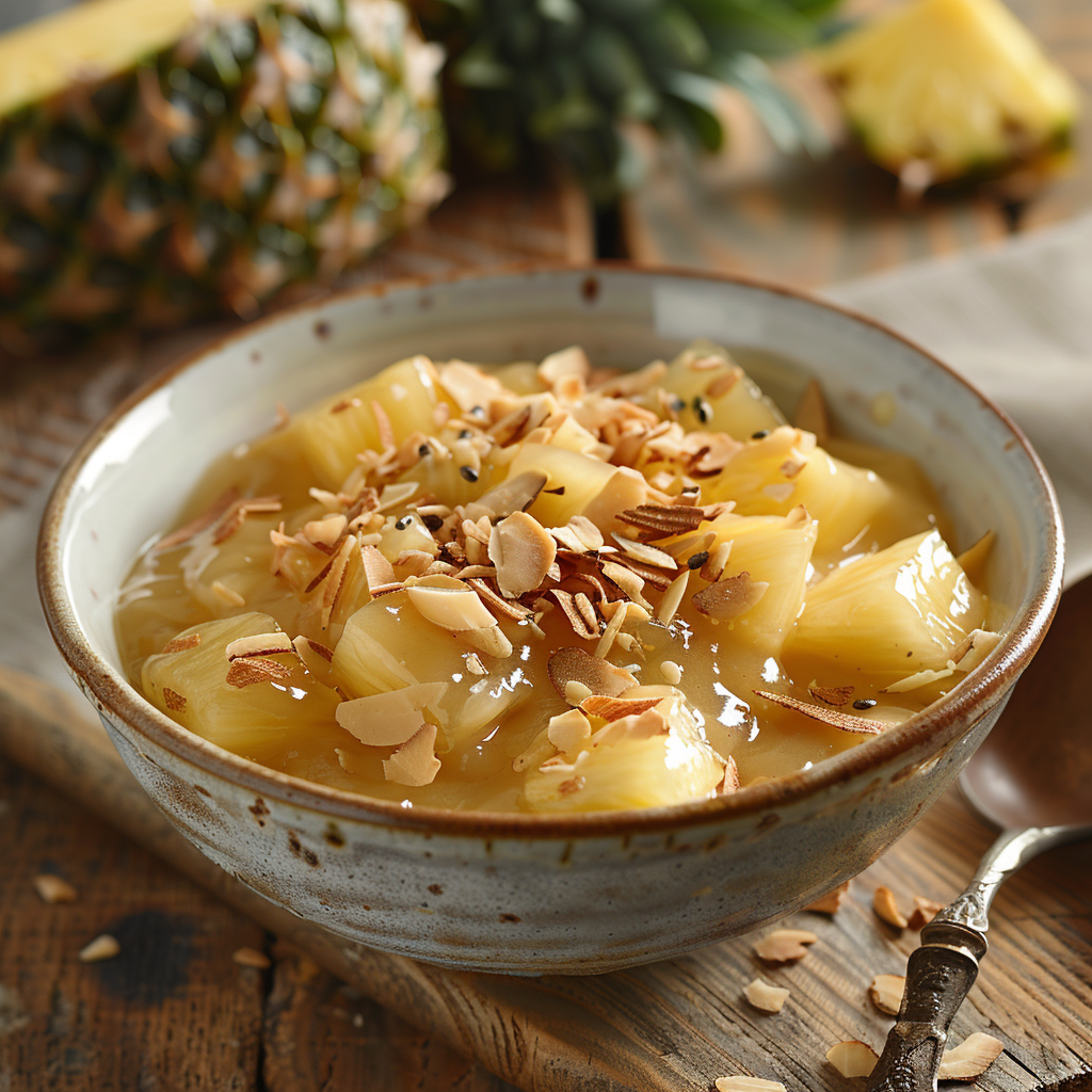 Glace noix de coco-ananas : Recette facile et savoureuse 2 Glace noix de coco‑ananas