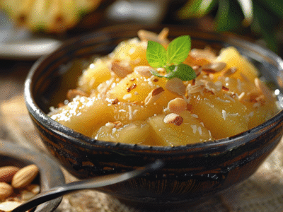 Glace noix de coco-ananas : Recette facile et savoureuse