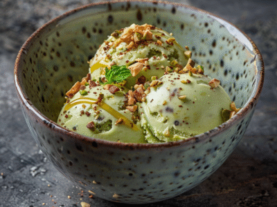 Glace pistache artisanale : Le Meilleur Délice Authentique à Déguster