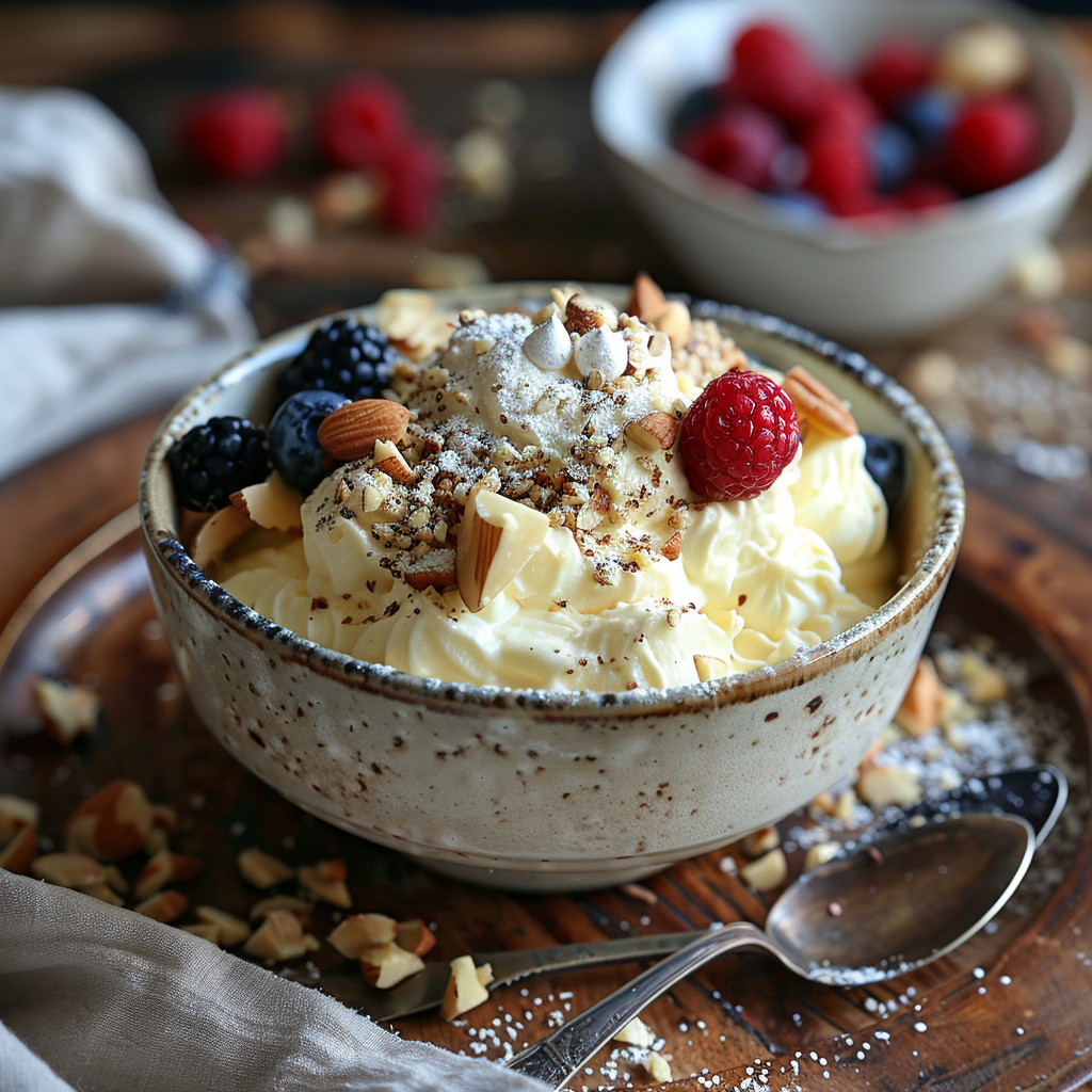 Glace vanille maison sans sorbetière