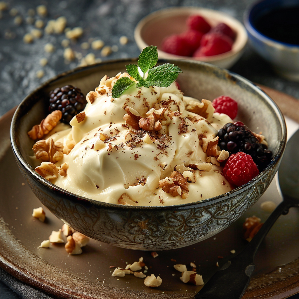 Glace vanille maison sans sorbetière