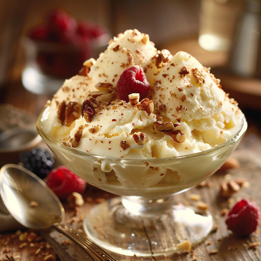 Glace vanille maison sans sorbetière