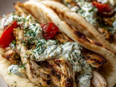 Gyros Poulet Méditerranéens : Recette Facile et Savoureuse