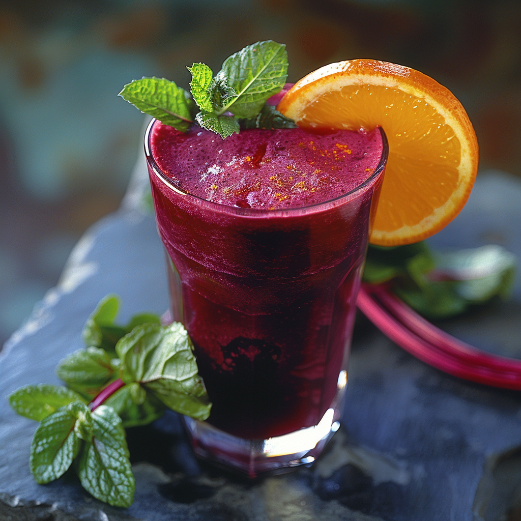 Jus betterave‑orange‑gingembre