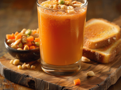 Jus d’orange-carotte maison facile et savoureux