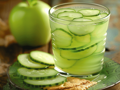 Jus pomme-céleri pour digestion facile et rapide