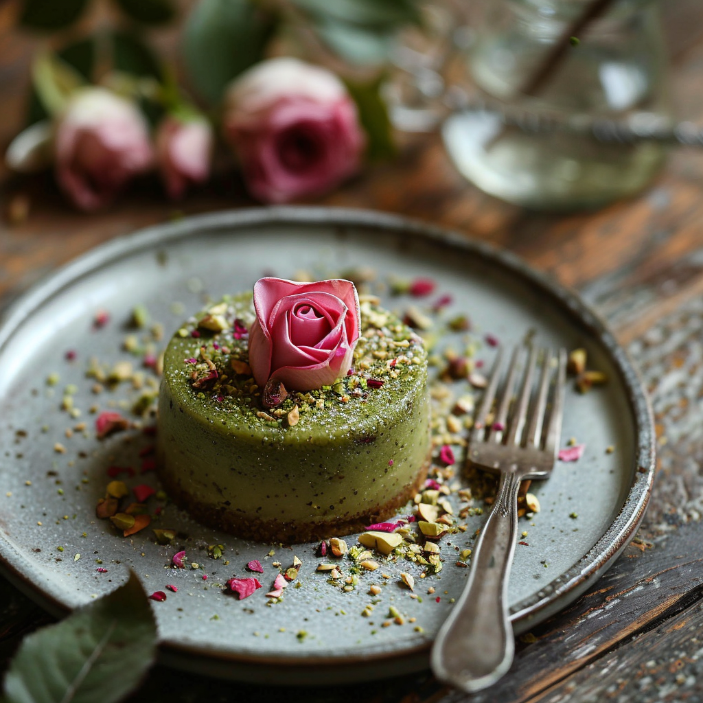 Moelleux pistache-rose : Recette facile et savoureuse 4 Moelleux pistache‑rose