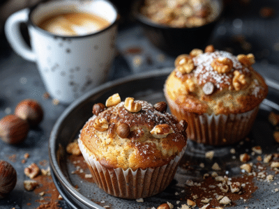 Muffins moka et noisette : Recette facile et savoureuse