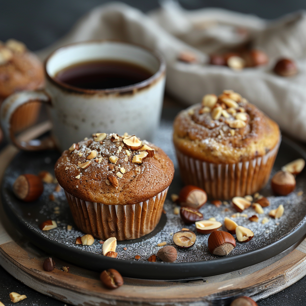 Muffins moka et noisette