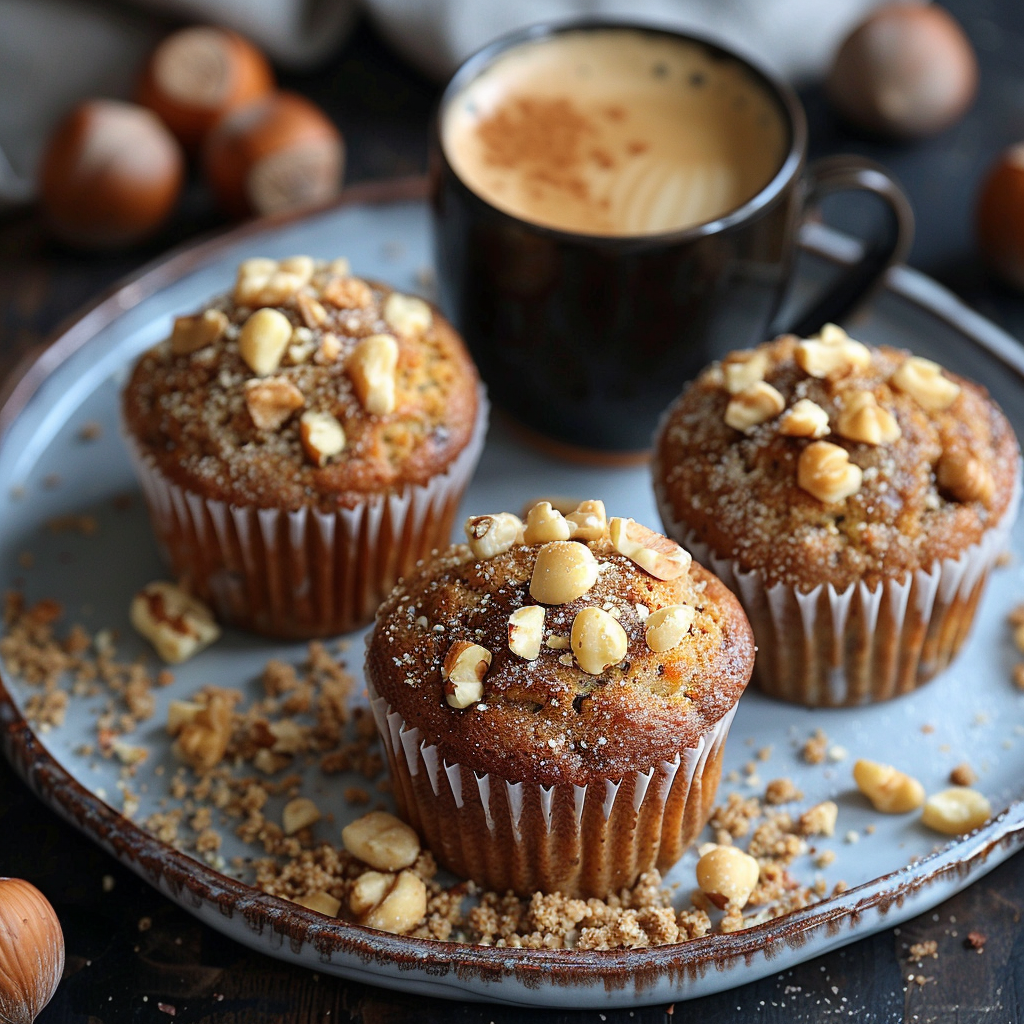 Muffins moka et noisette