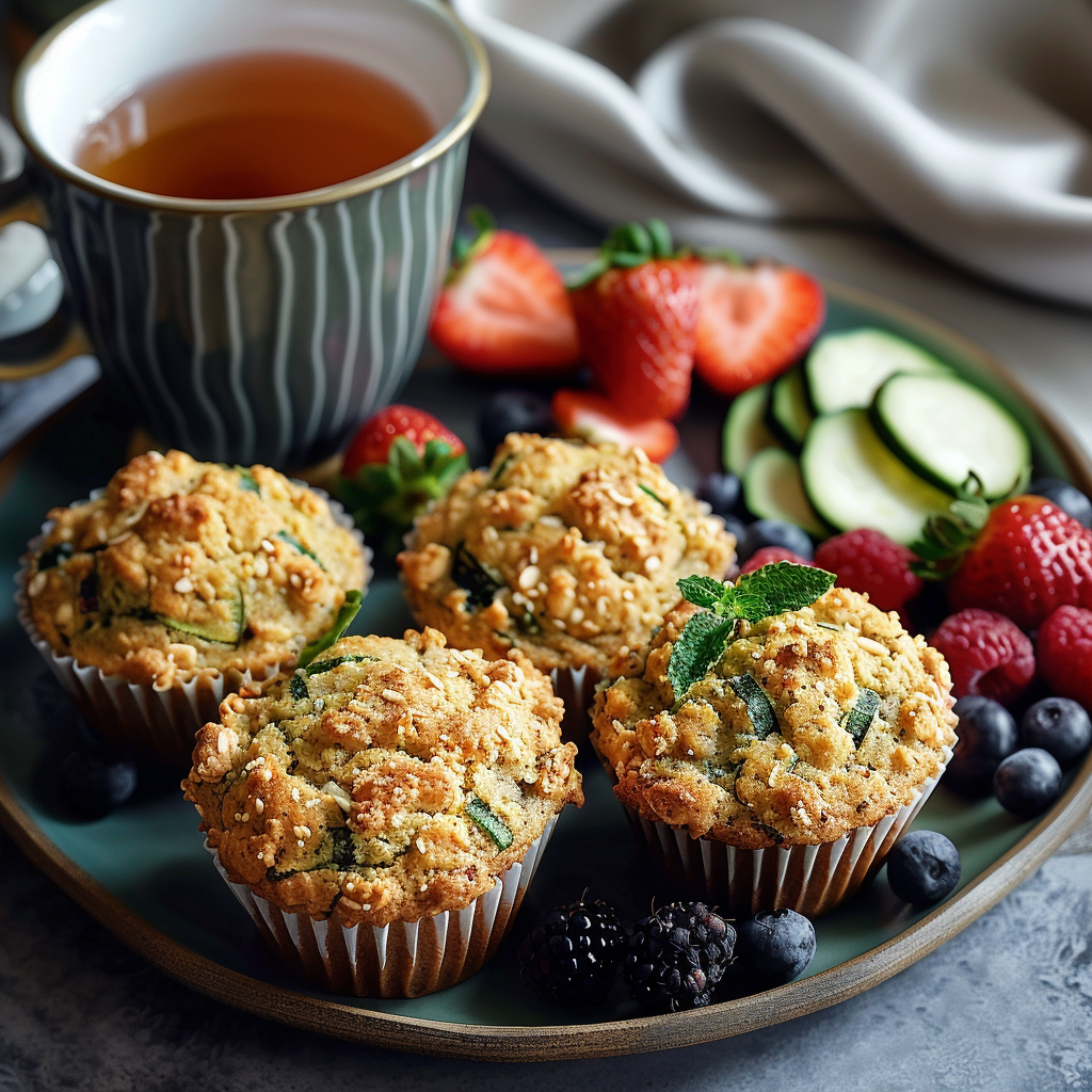 Muffins vegan à la courgette