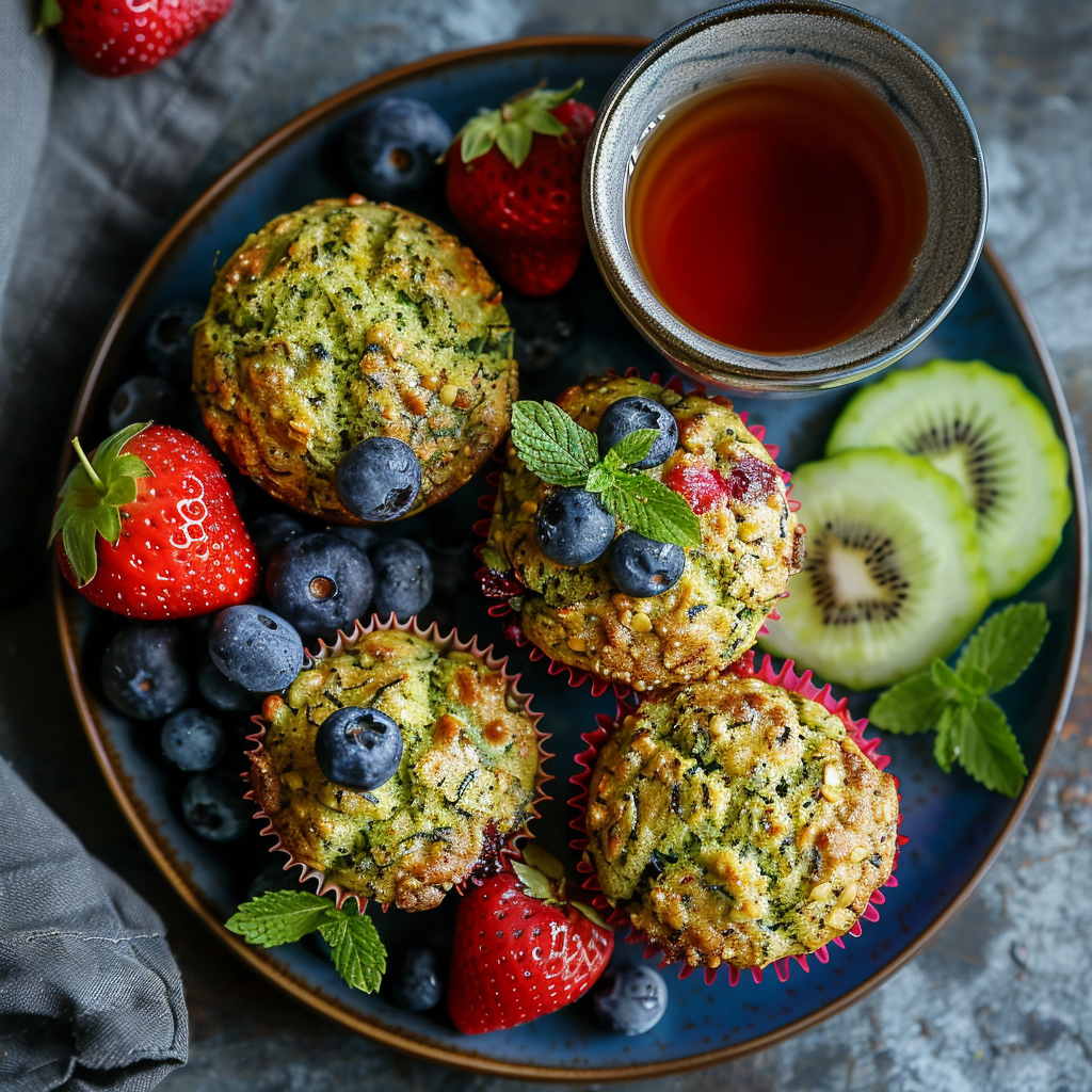 Muffins vegan à la courgette