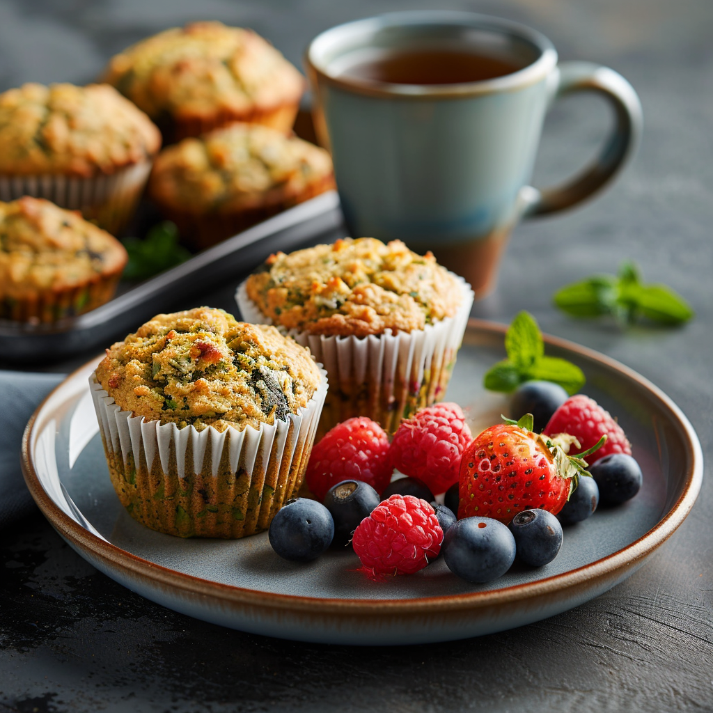 Muffins vegan à la courgette