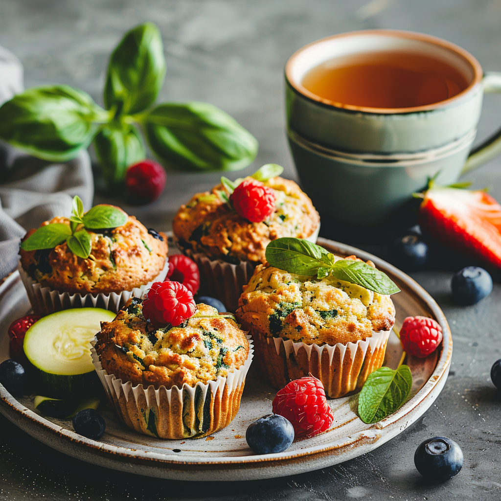 Muffins vegan à la courgette