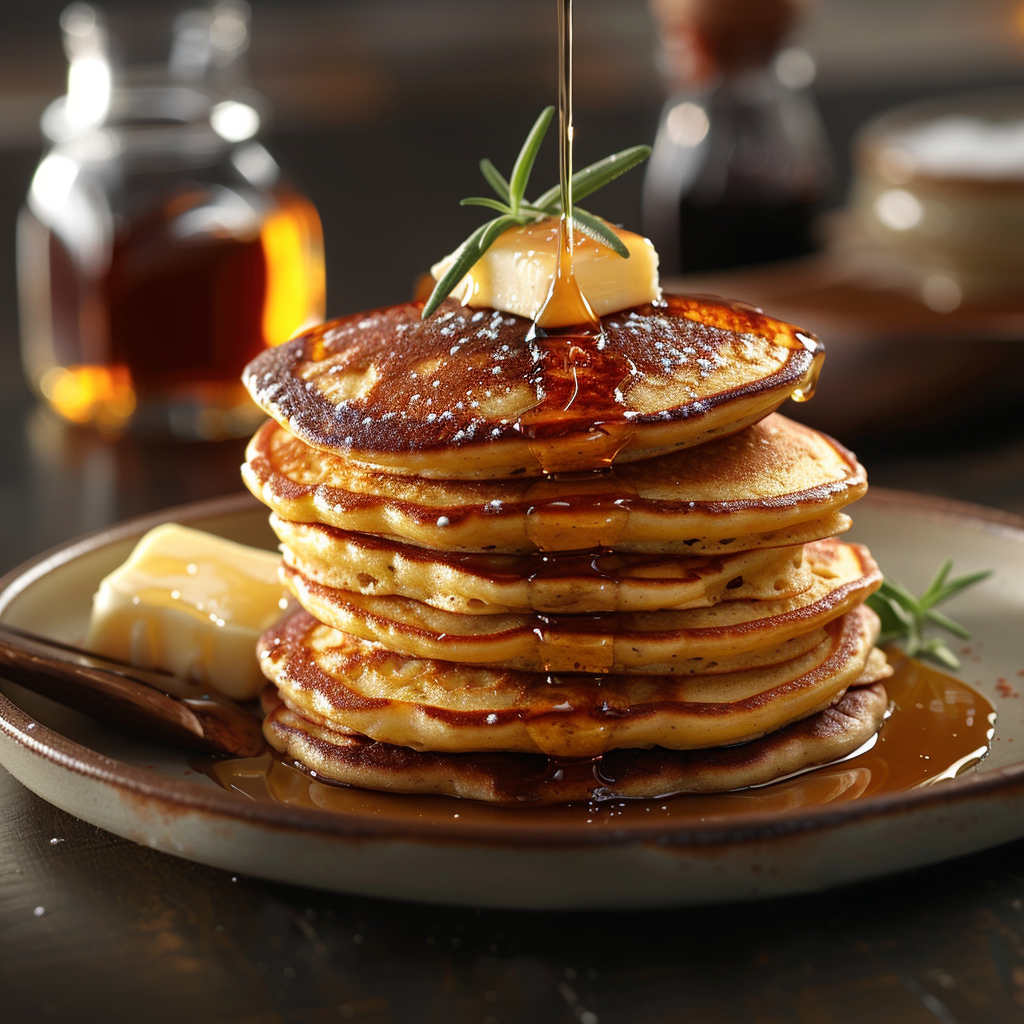 Pancakes fluffy au sirop d’érable