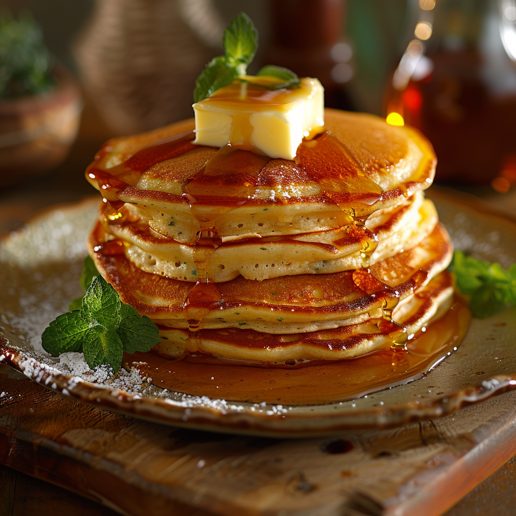 Pancakes fluffy au sirop d’érable