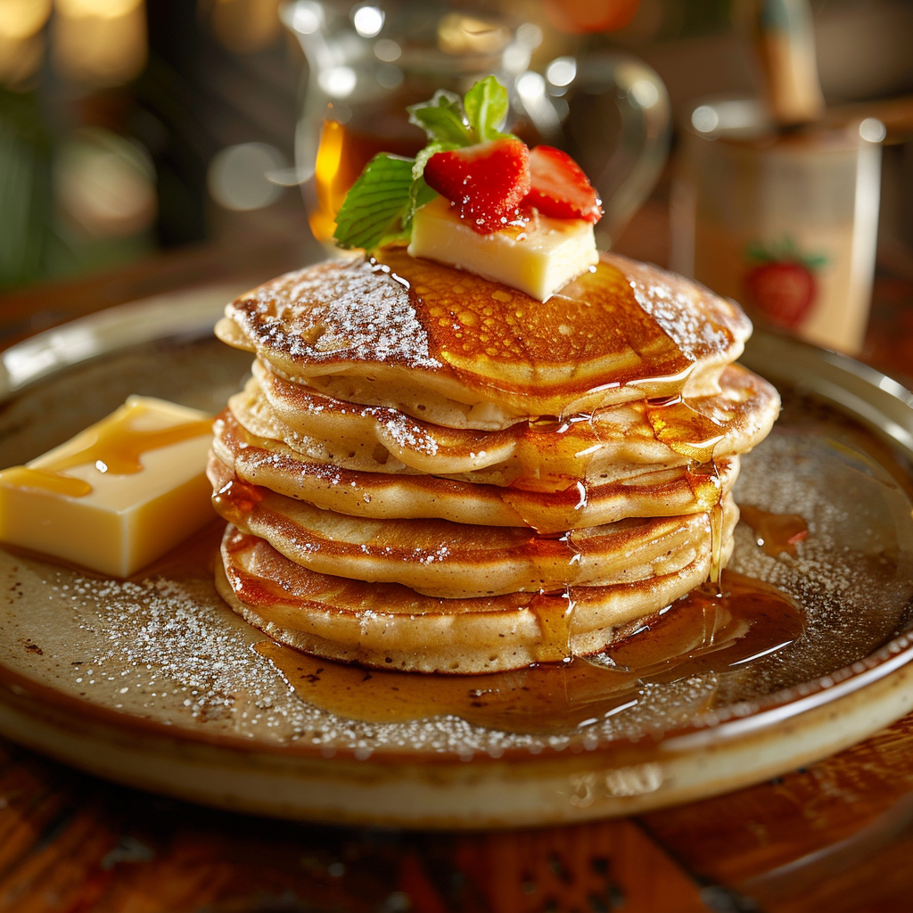 Pancakes fluffy au sirop d’érable