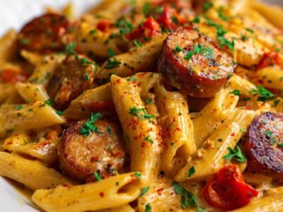 Pâtes Cajun Crémeuses : Recette Savoureuse et Facile à Préparer