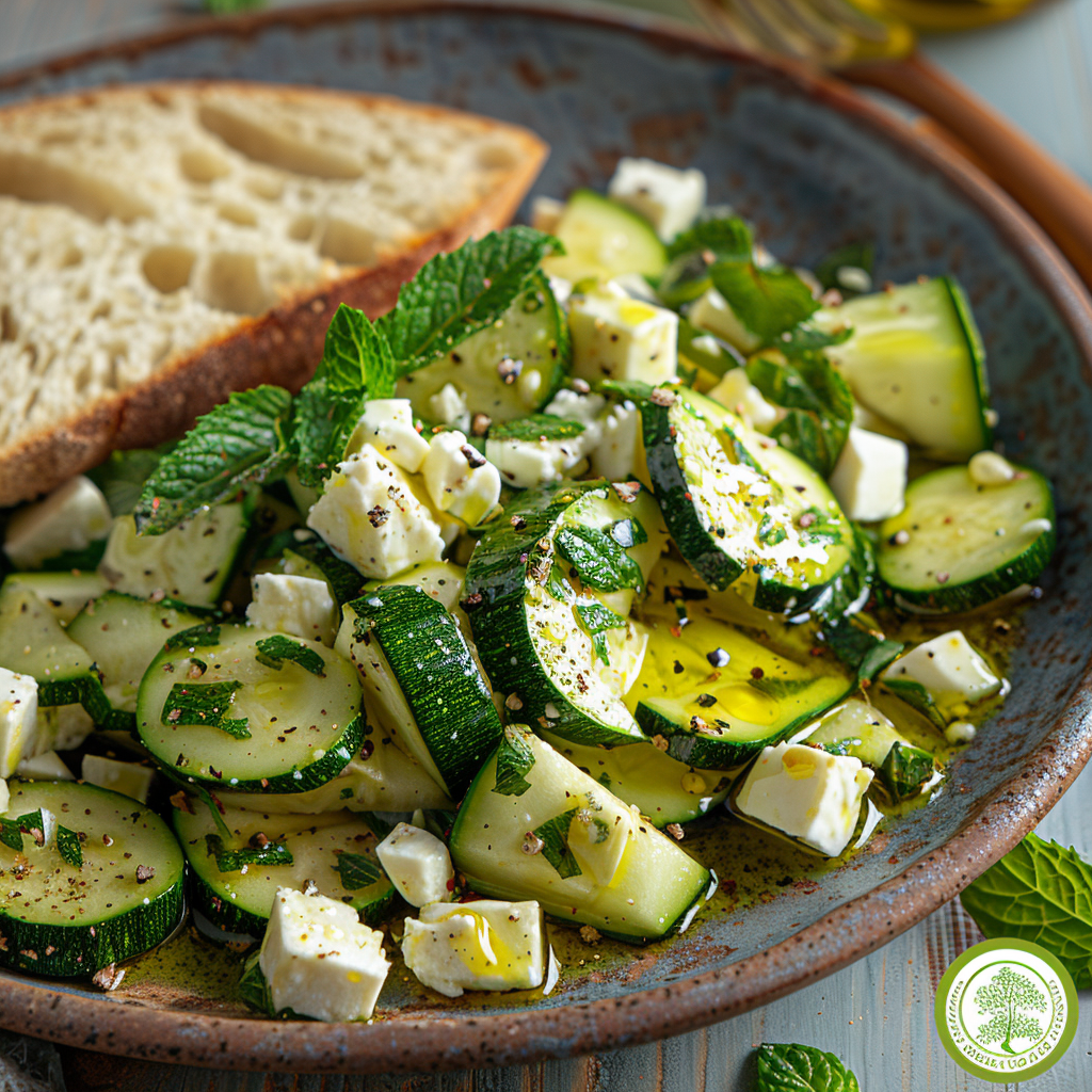 Salade courgette‑menthe‑feta