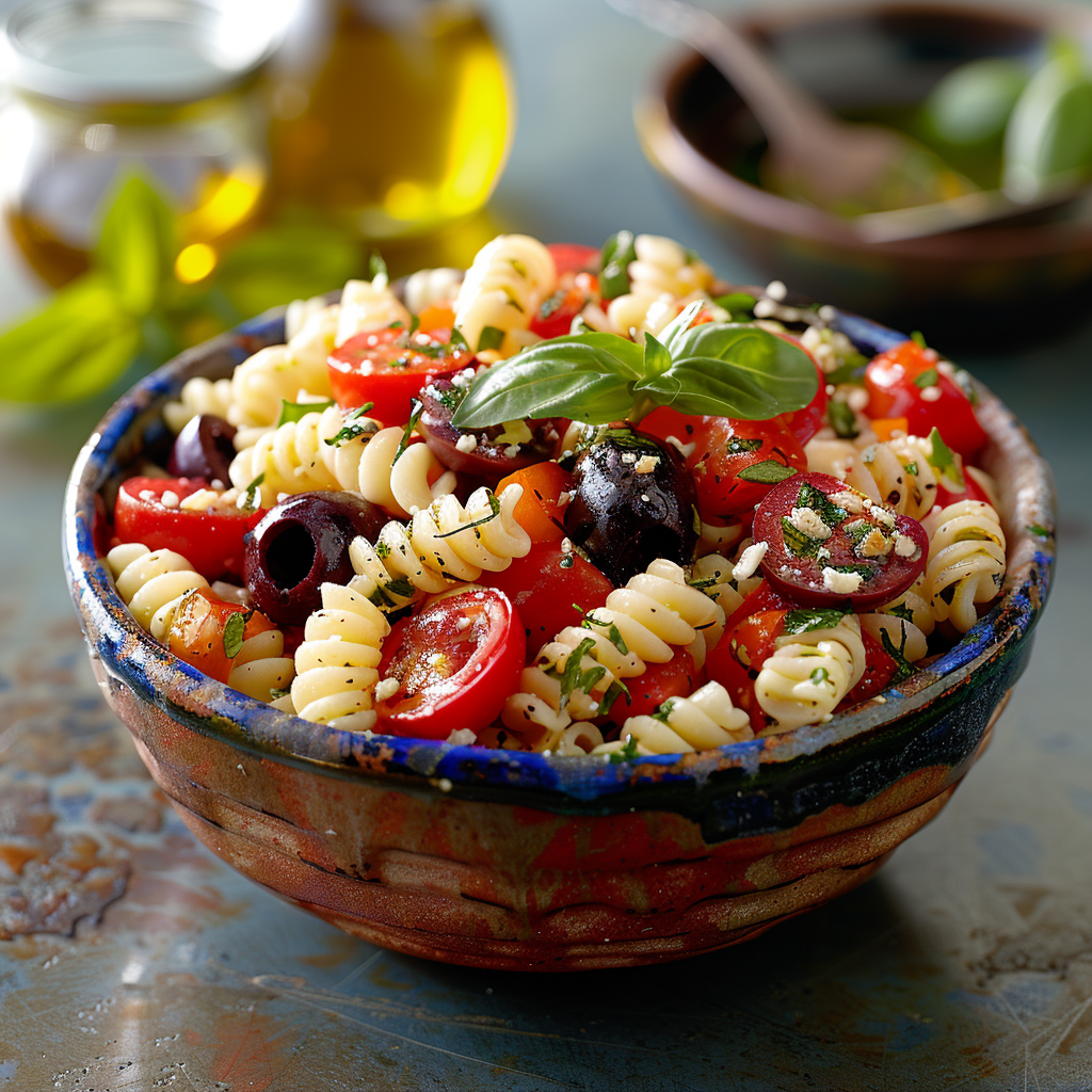 Salade de pâtes méditerranéenne