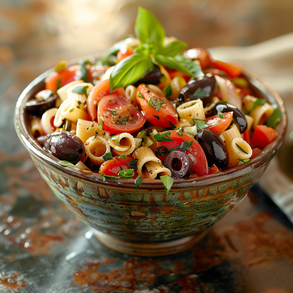 Salade de pâtes méditerranéenne