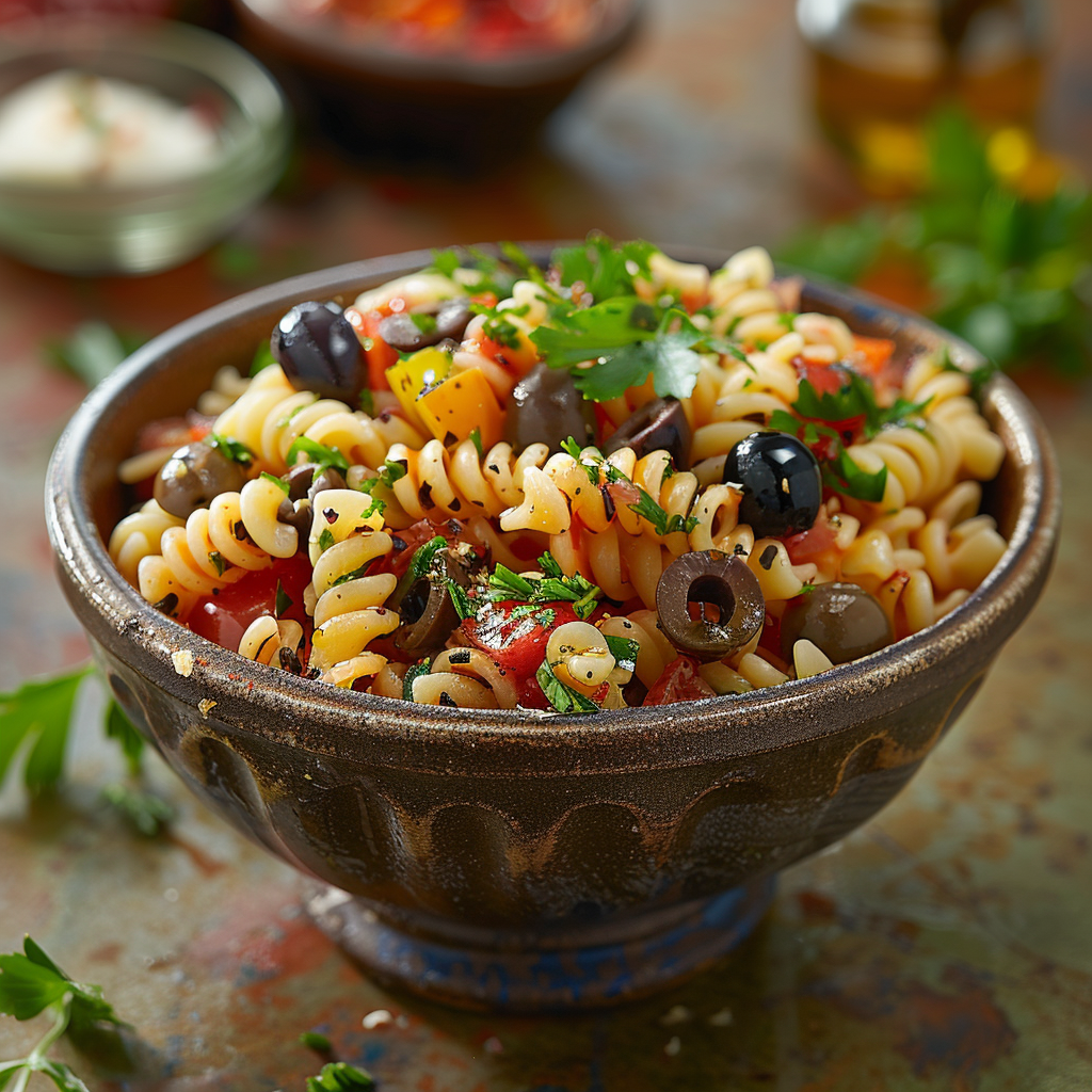 Salade de pâtes méditerranéenne