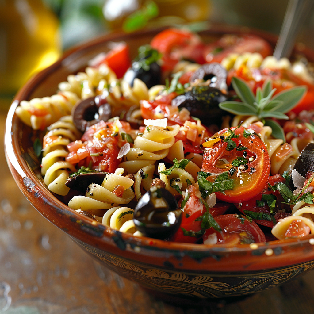 Salade de pâtes méditerranéenne