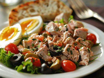 Salade niçoise complète maison : Recette facile et savoureuse