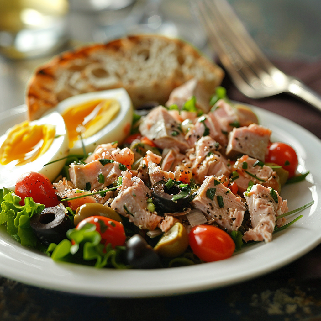 Salade niçoise complète maison