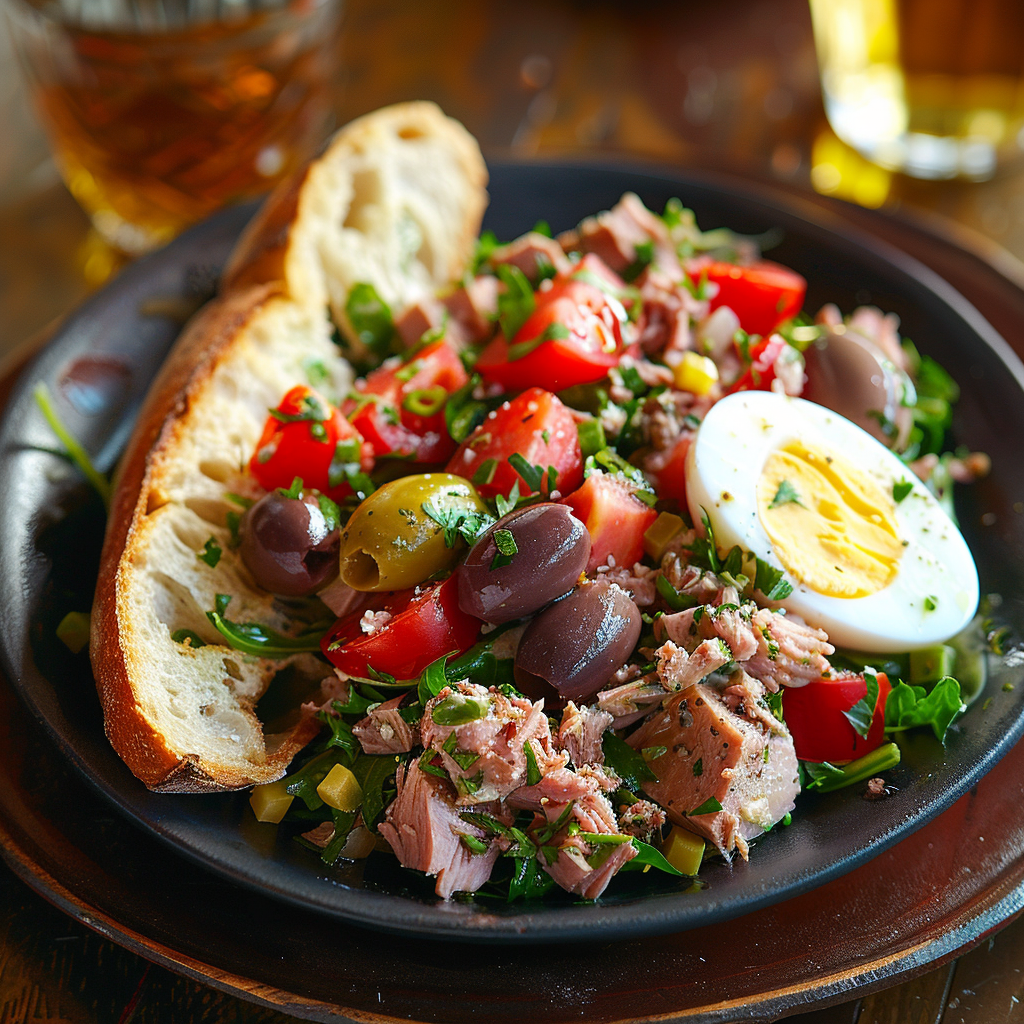Salade niçoise complète maison