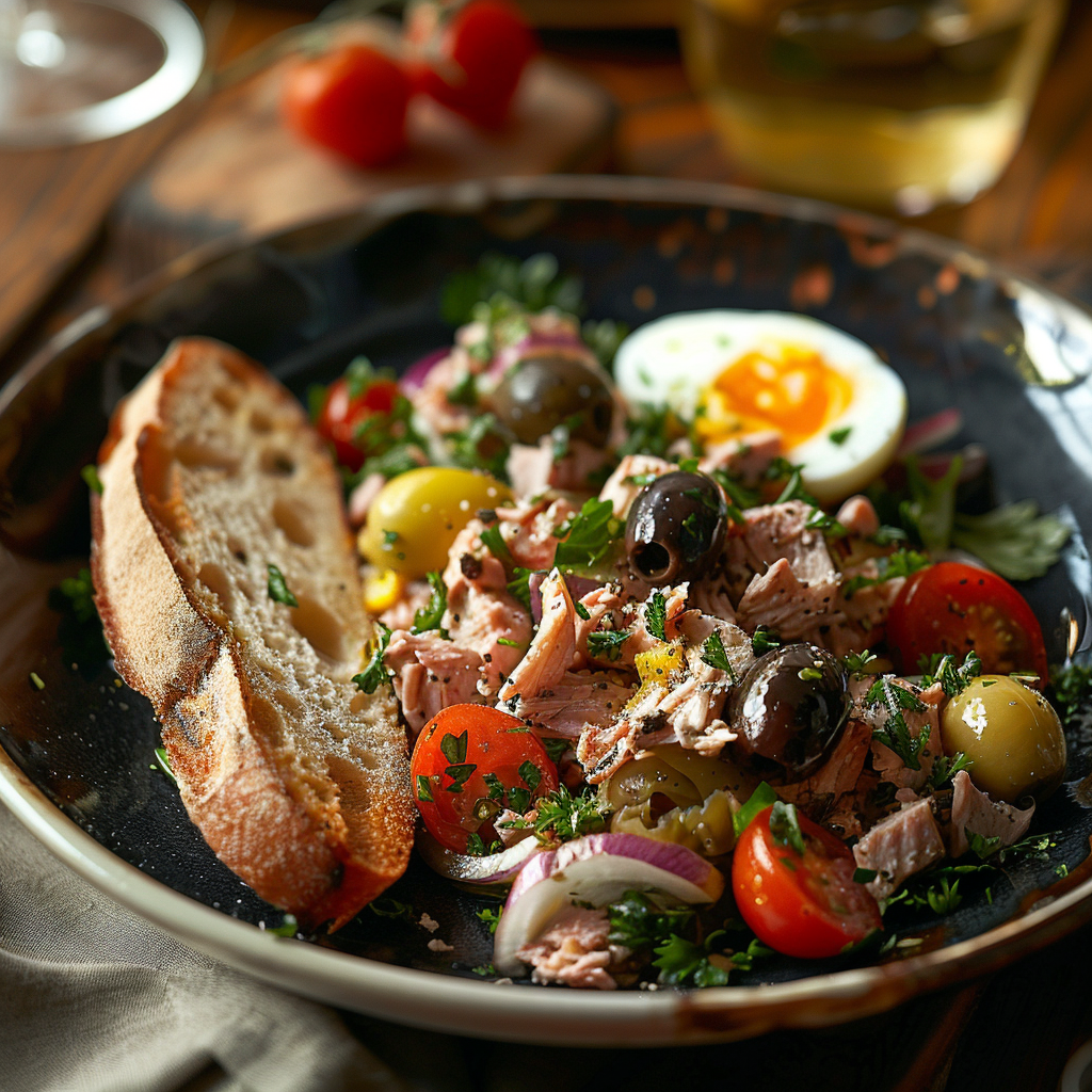 Salade niçoise complète maison