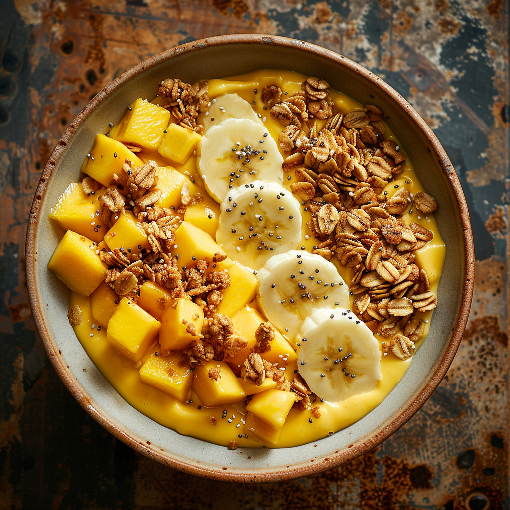 Smoothie bowl mangue‑banane