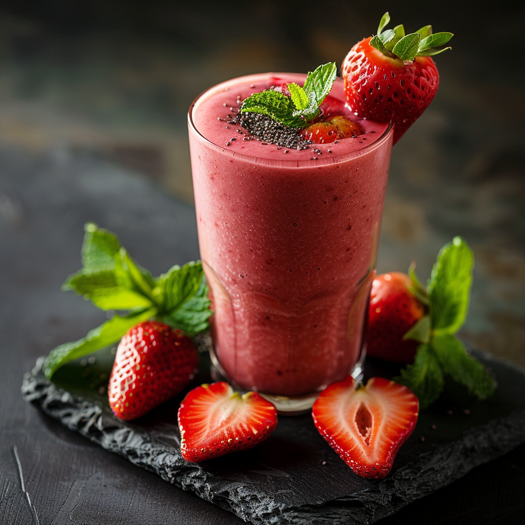 Smoothie fraise‑coco