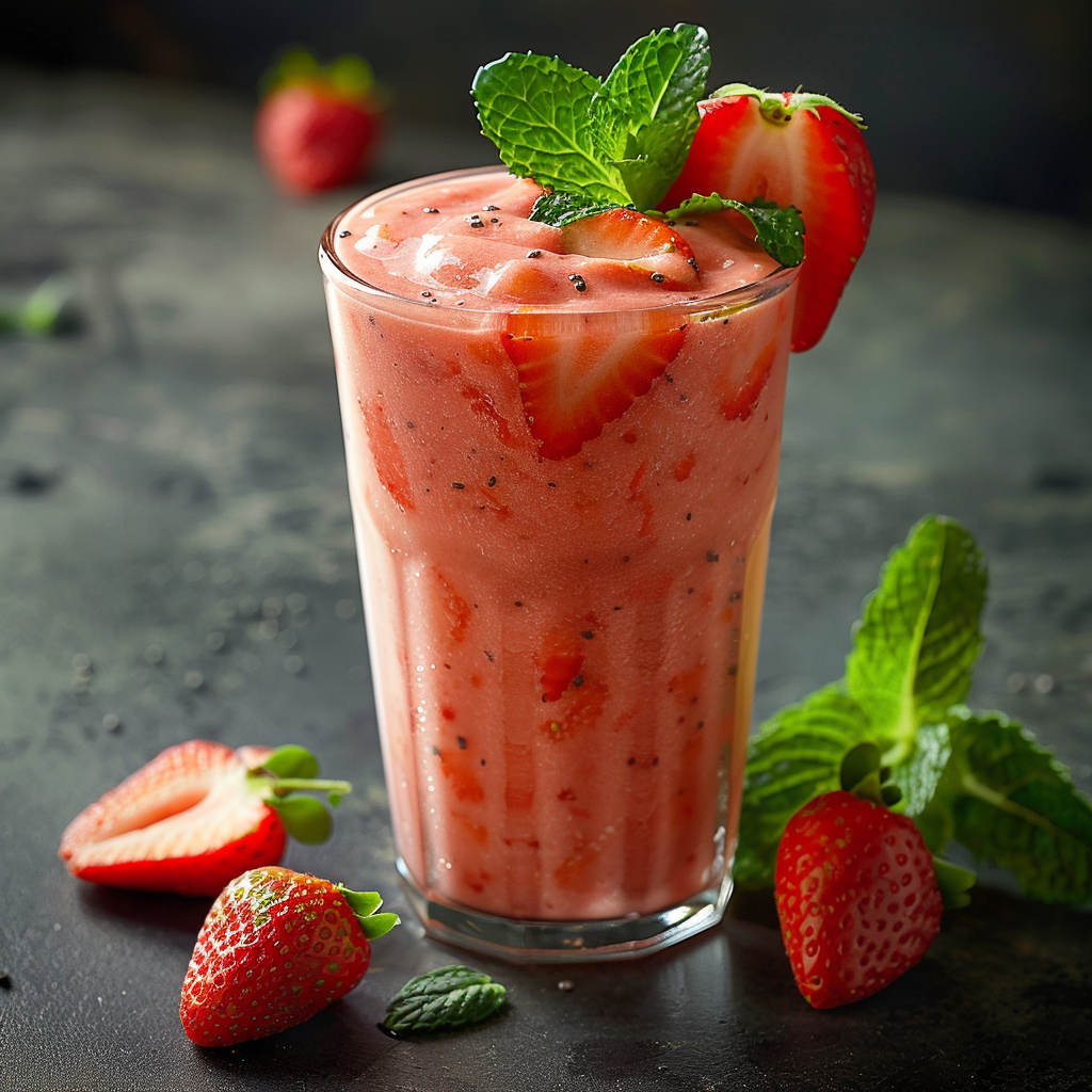 Smoothie fraise‑coco