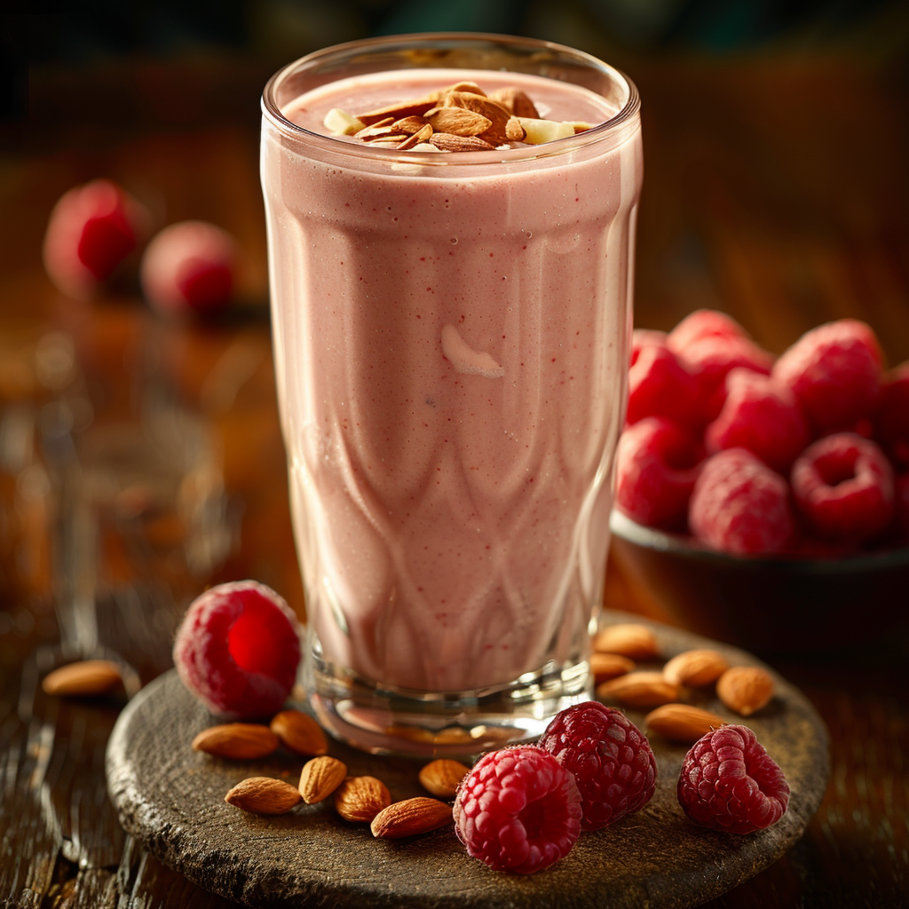 Smoothie framboise-lait d’amande : Recette facile et savoureuse 2 Smoothie framboise‑lait d’amande