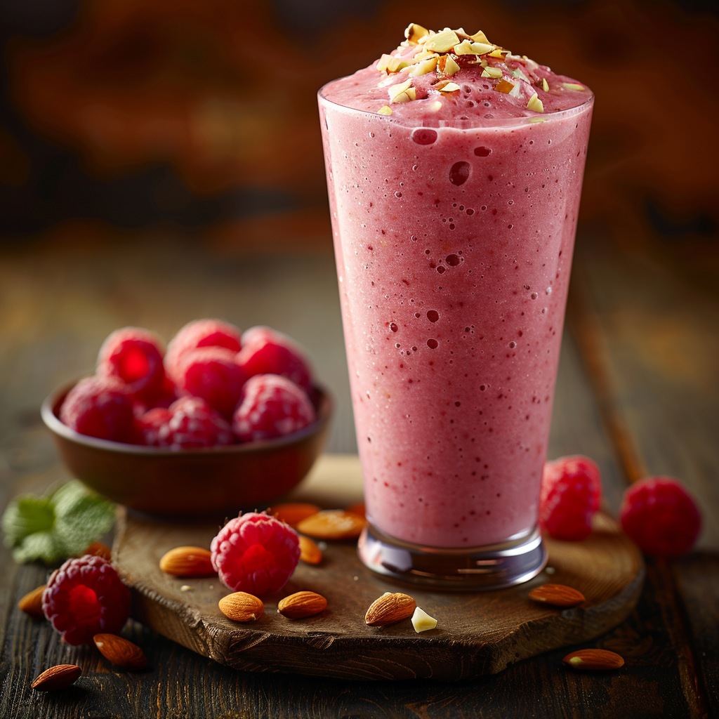 Smoothie framboise-lait d’amande : Recette facile et savoureuse 3 Smoothie framboise‑lait d’amande