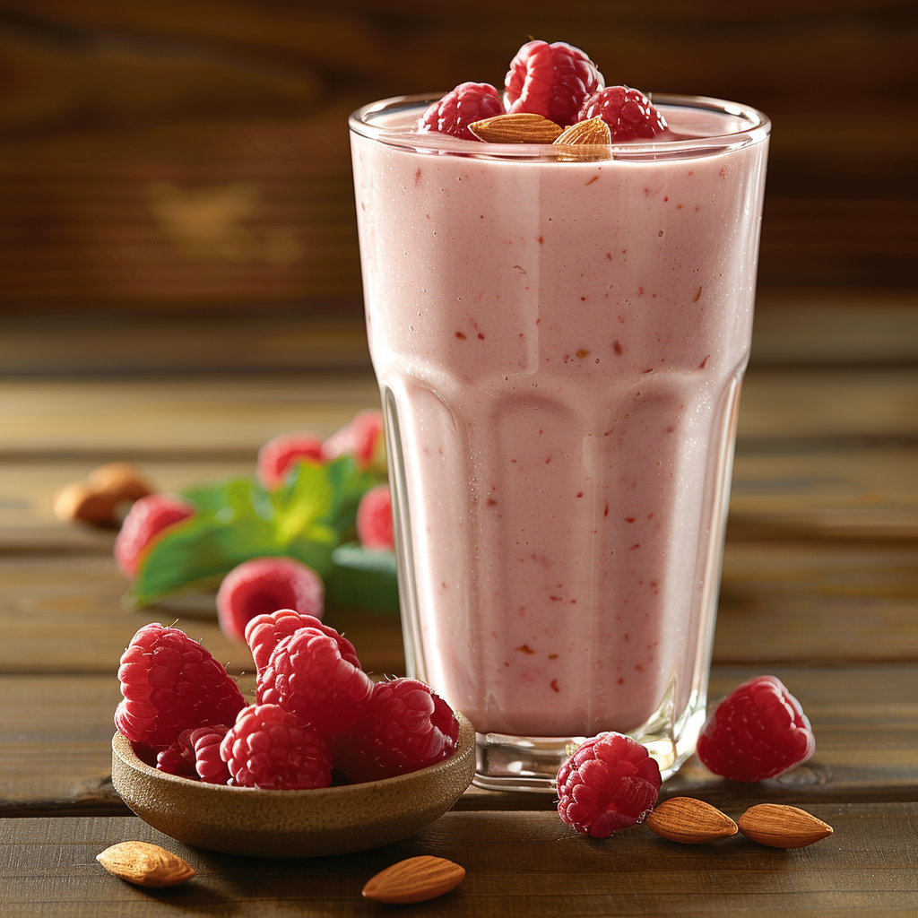 Smoothie framboise-lait d’amande : Recette facile et savoureuse 4 Smoothie framboise‑lait d’amande