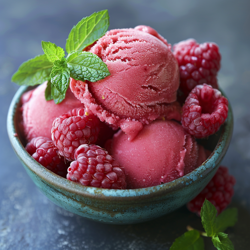 Sorbet framboise ultra léger : Recette facile et savoureuse 3 Sorbet framboise ultra léger