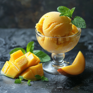 Sorbet mangue passion : Recette facile et savoureuse